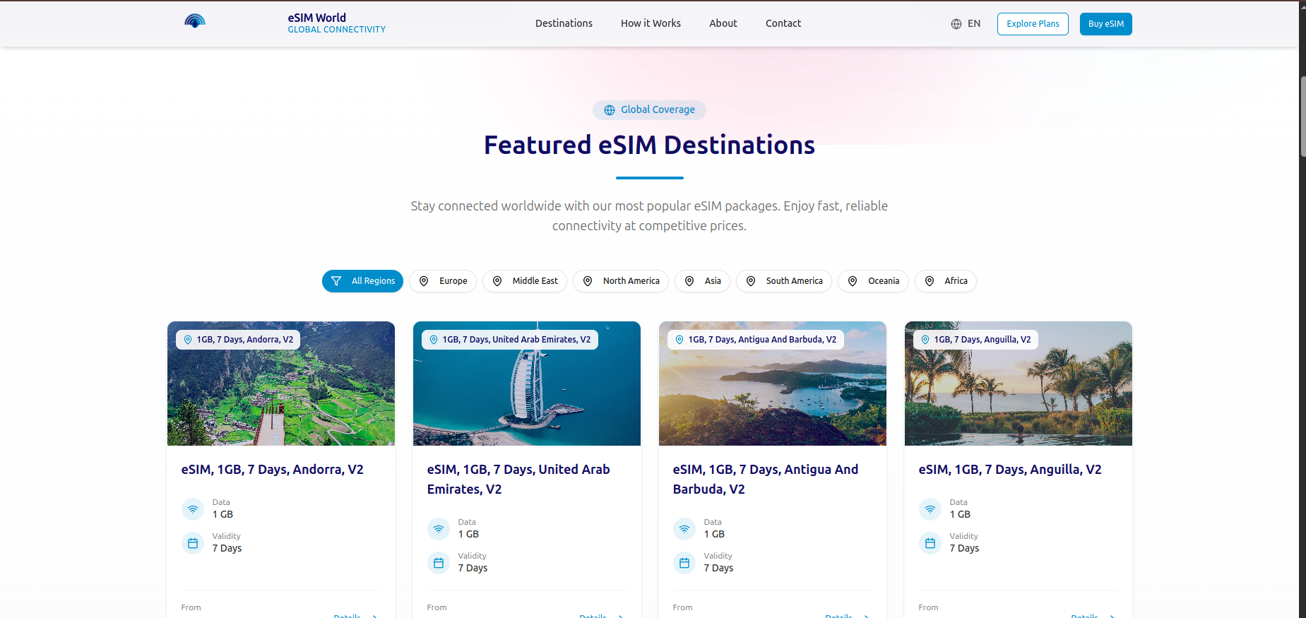 eSIM Marketplace Web Application